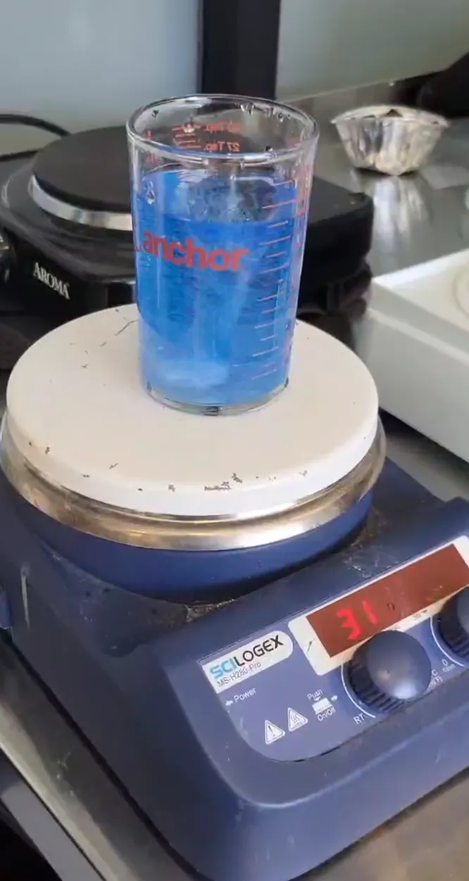Copper solution heating