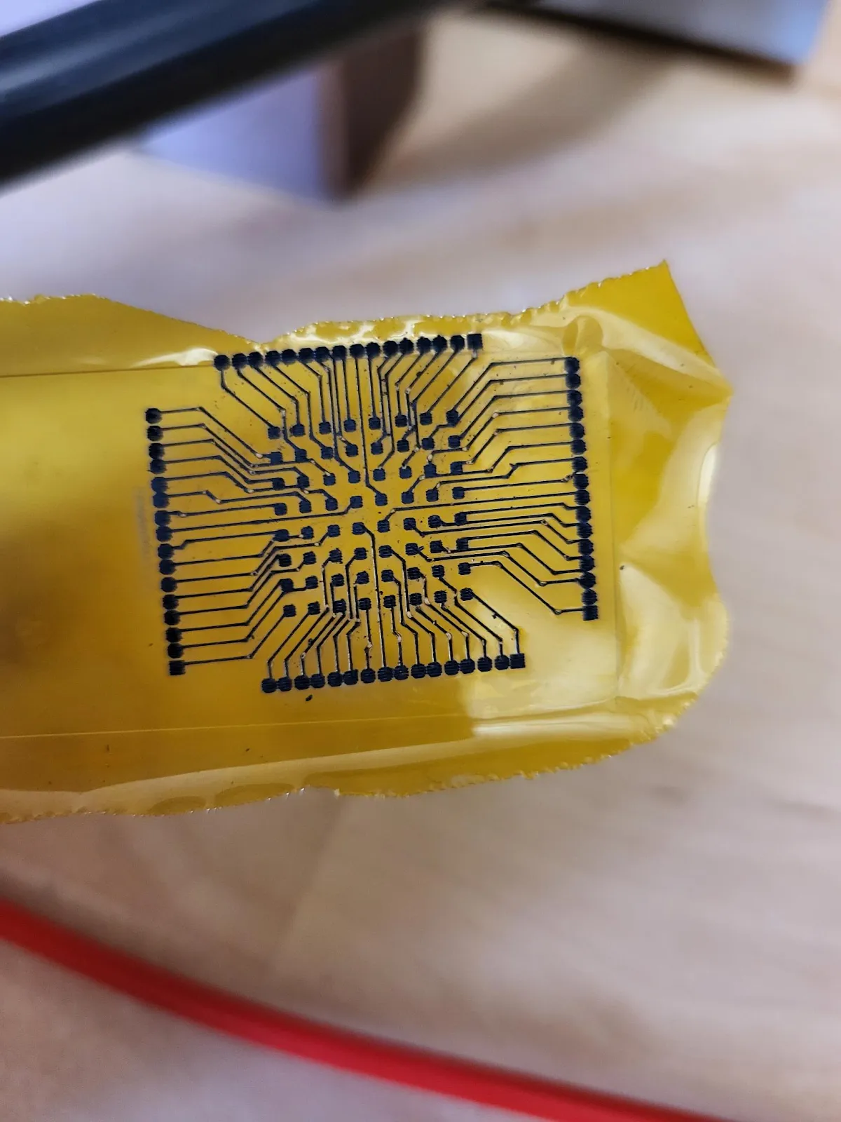 Laser-induced graphene conductivity test